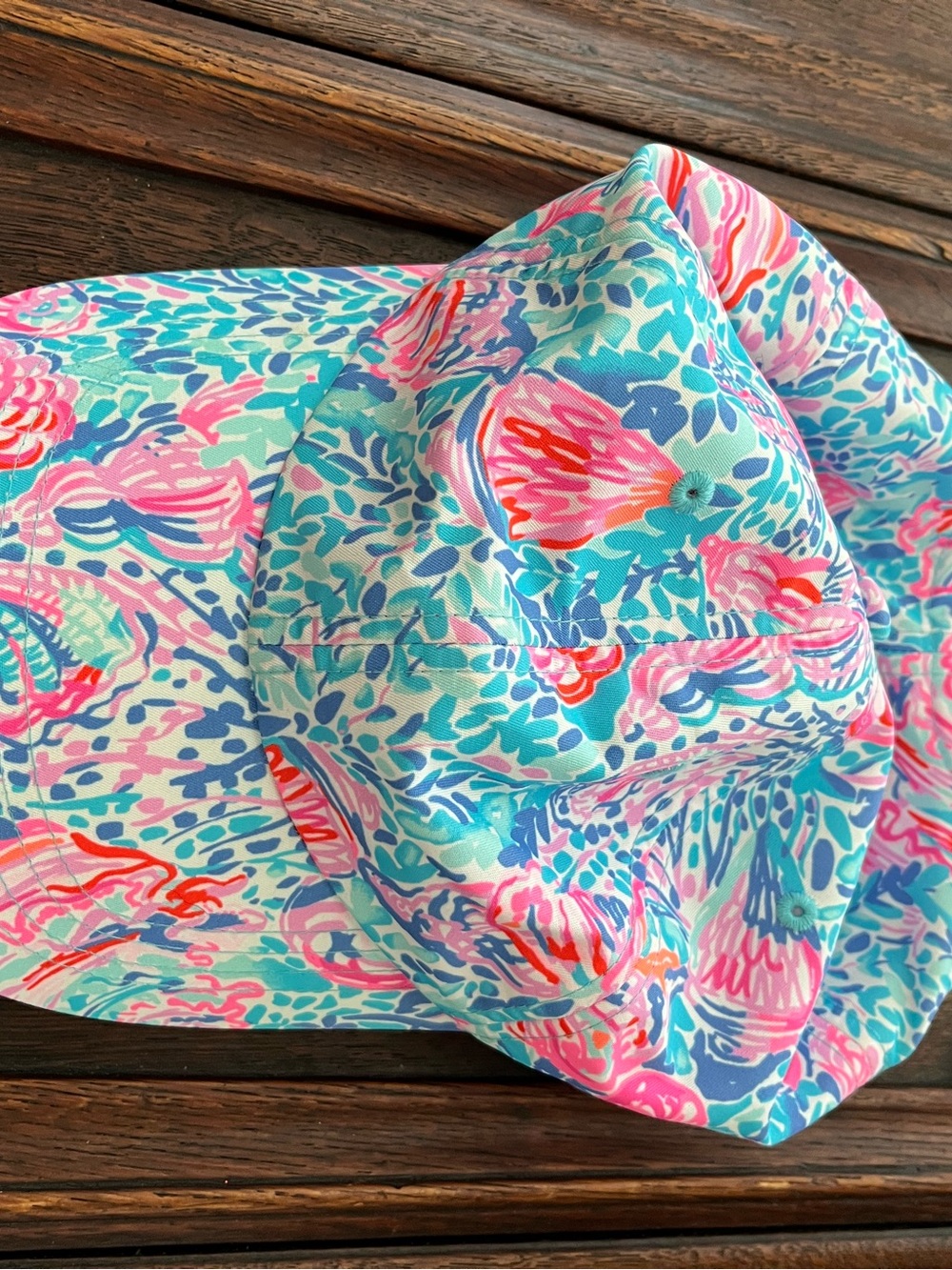 Lilly Pulitzer Aqua, Pink & Blue Floral hat